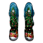 Christmas Tree And Snow Print Muay Thai Shin Guard