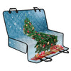 Christmas Tree And Snow Print Pet Car Back Seat Cover