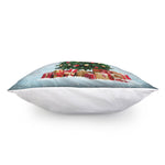 Christmas Tree And Snow Print Pillow Cover