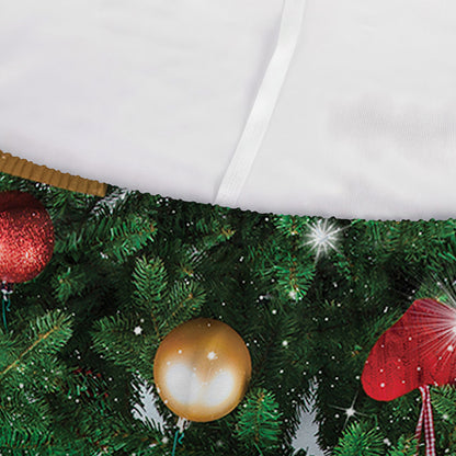 Christmas Tree And Snow Print Sofa Cover