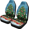 Christmas Tree And Snow Print Universal Fit Car Seat Covers