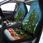 Christmas Tree And Snow Print Universal Fit Car Seat Covers