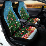 Christmas Tree And Snow Print Universal Fit Car Seat Covers