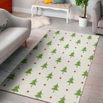 Christmas Tree And Star Pattern Print Area Rug