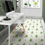 Christmas Tree And Star Pattern Print Area Rug