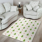 Christmas Tree And Star Pattern Print Area Rug
