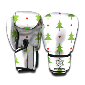 Christmas Tree And Star Pattern Print Boxing Gloves