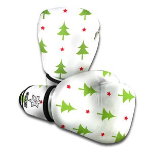 Christmas Tree And Star Pattern Print Boxing Gloves