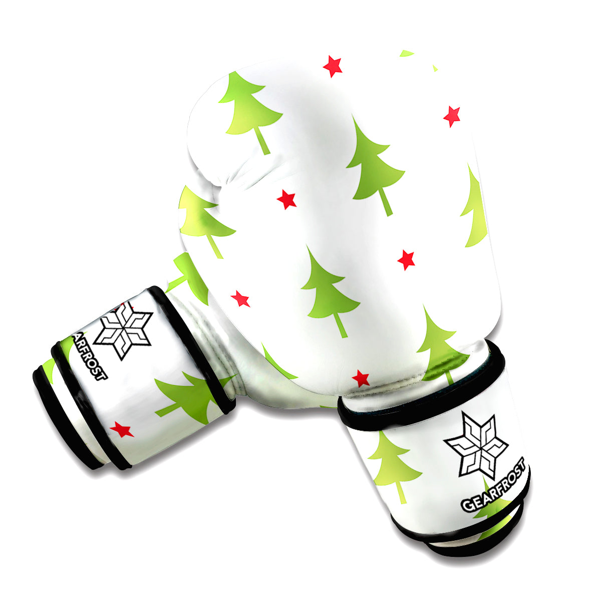 Christmas Tree And Star Pattern Print Boxing Gloves