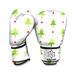 Christmas Tree And Star Pattern Print Boxing Gloves