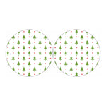 Christmas Tree And Star Pattern Print Car Coasters