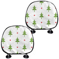 Christmas Tree And Star Pattern Print Car Headrest Covers