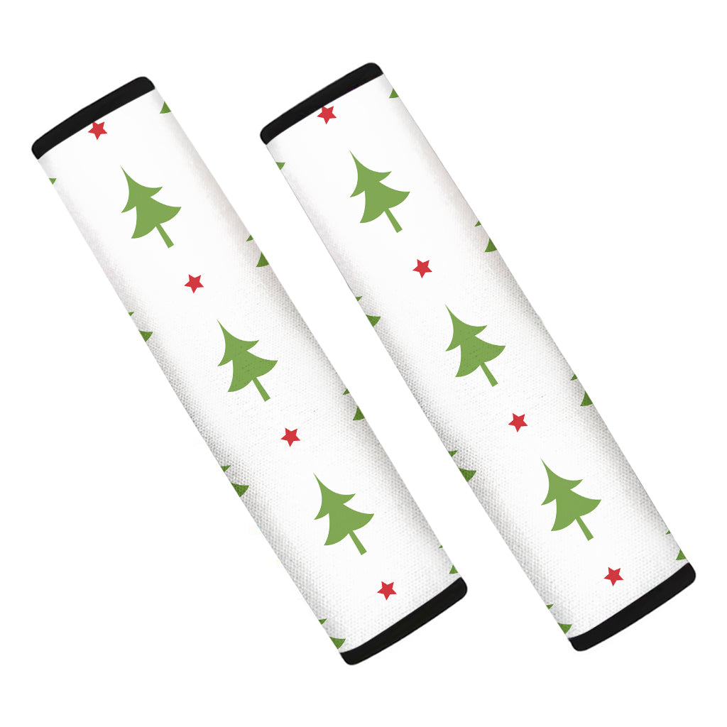 Christmas Tree And Star Pattern Print Car Seat Belt Covers