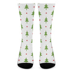 Christmas Tree And Star Pattern Print Crew Socks