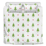 Christmas Tree And Star Pattern Print Duvet Cover Bedding Set