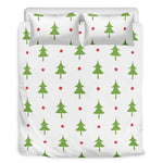 Christmas Tree And Star Pattern Print Duvet Cover Bedding Set
