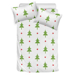 Christmas Tree And Star Pattern Print Duvet Cover Bedding Set