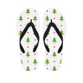 Christmas Tree And Star Pattern Print Flip Flops