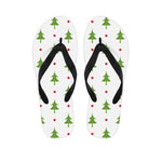 Christmas Tree And Star Pattern Print Flip Flops