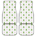 Christmas Tree And Star Pattern Print Front and Back Car Floor Mats