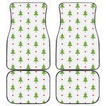 Christmas Tree And Star Pattern Print Front and Back Car Floor Mats