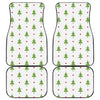 Christmas Tree And Star Pattern Print Front and Back Car Floor Mats