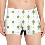 Christmas Tree And Star Pattern Print Men's Boxer Briefs