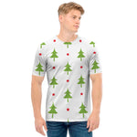 Christmas Tree And Star Pattern Print Men's T-Shirt