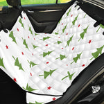 Christmas Tree And Star Pattern Print Pet Car Back Seat Cover