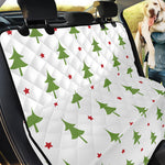 Christmas Tree And Star Pattern Print Pet Car Back Seat Cover