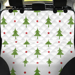 Christmas Tree And Star Pattern Print Pet Car Back Seat Cover