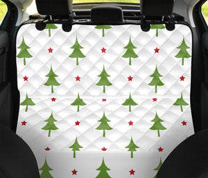 Christmas Tree And Star Pattern Print Pet Car Back Seat Cover