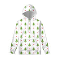 Christmas Tree And Star Pattern Print Pullover Hoodie