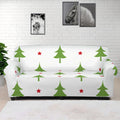 Christmas Tree And Star Pattern Print Sofa Cover
