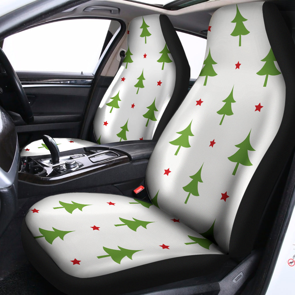 Christmas Tree And Star Pattern Print Universal Fit Car Seat Covers