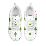 Christmas Tree And Star Pattern Print White Sneakers