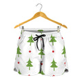 Christmas Tree And Star Pattern Print Women's Shorts
