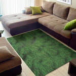 Christmas Tree Branches Print Area Rug