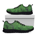 Christmas Tree Branches Print Black Running Shoes