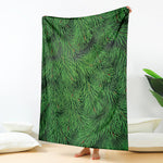 Christmas Tree Branches Print Blanket