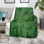 Christmas Tree Branches Print Blanket