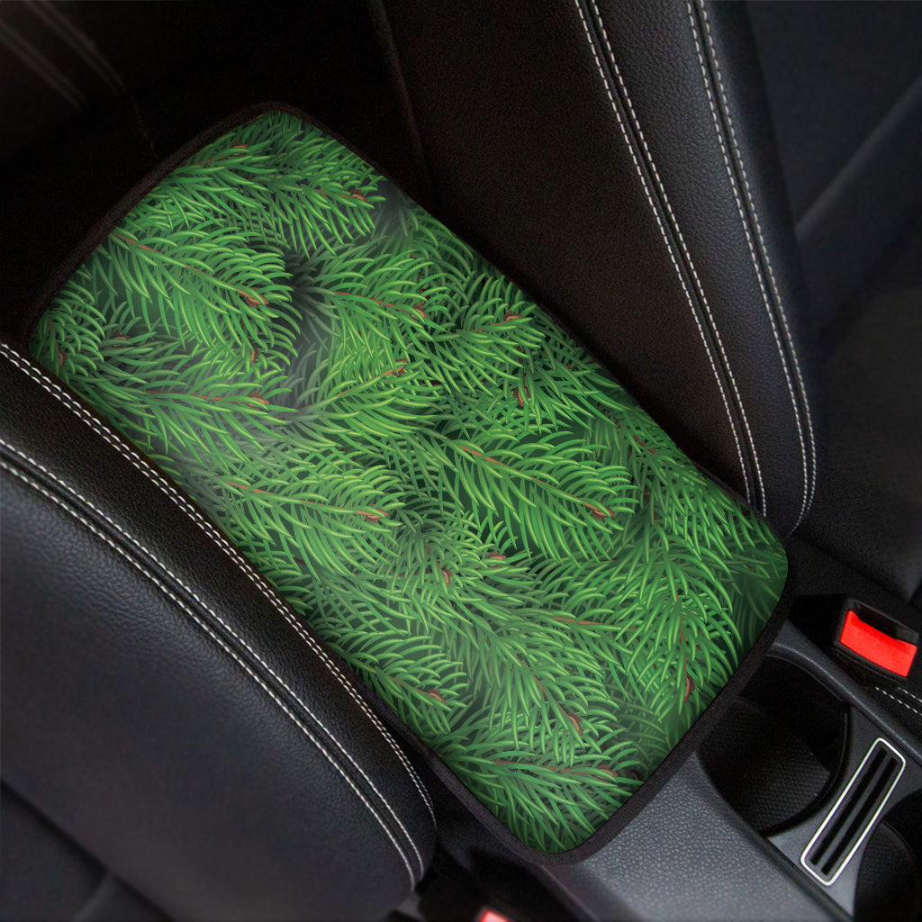 Christmas Tree Branches Print Car Center Console Cover