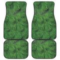 Christmas Tree Branches Print Front and Back Car Floor Mats