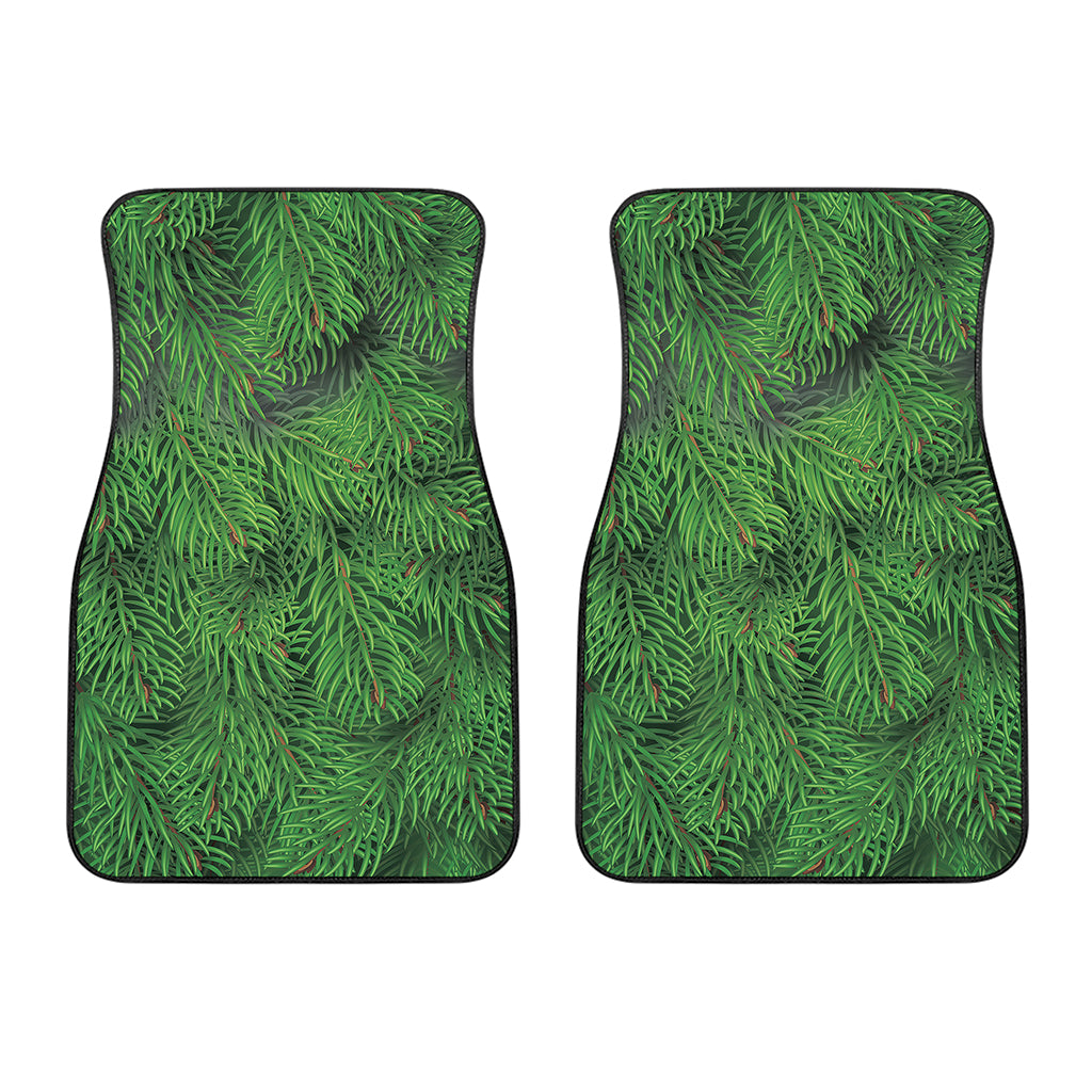 Christmas Tree Branches Print Front Car Floor Mats