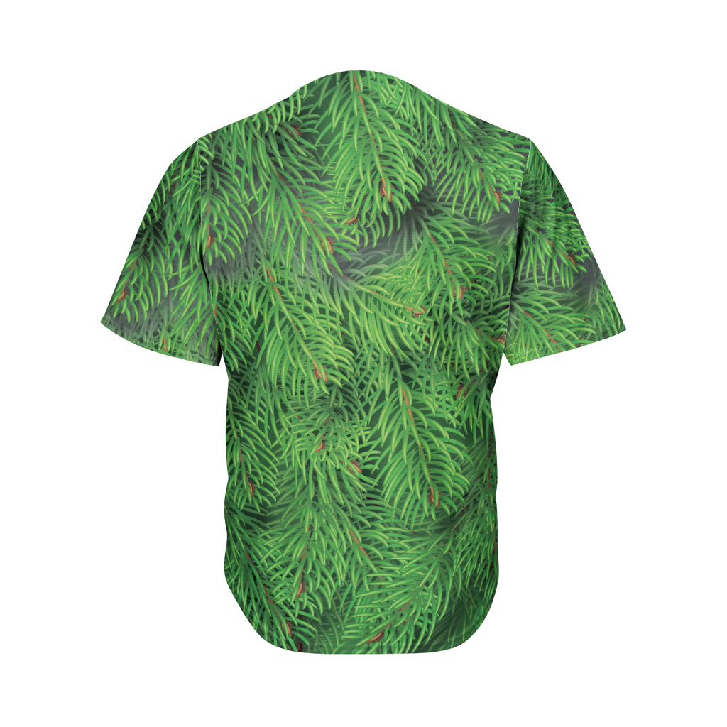 Christmas Tree Branches Print Men's Baseball Jersey
