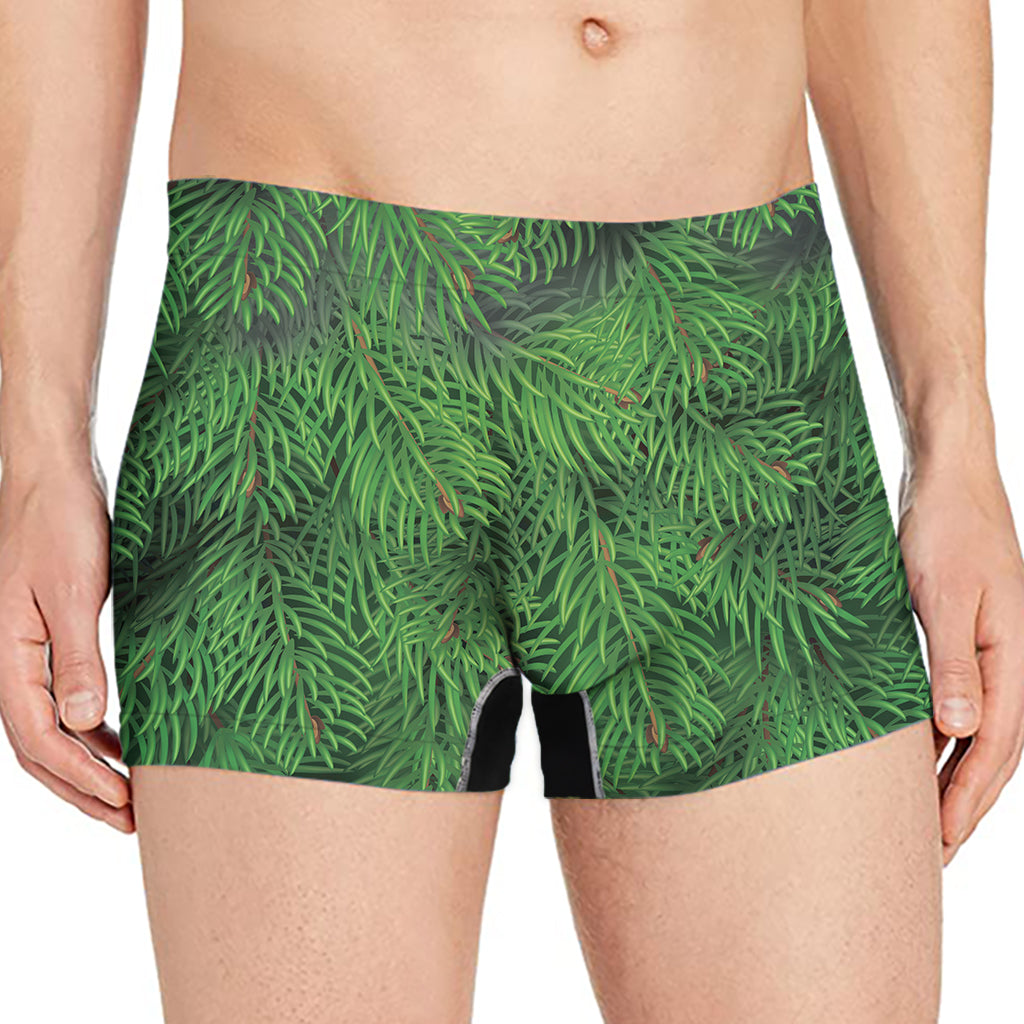 Christmas Tree Branches Print Men's Boxer Briefs