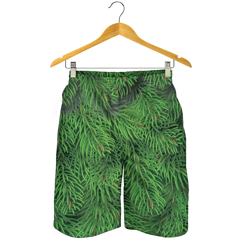 Christmas Tree Branches Print Men's Shorts