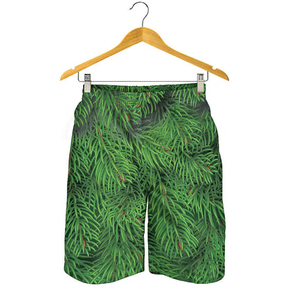 Christmas Tree Branches Print Men's Shorts