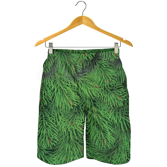 Christmas Tree Branches Print Men's Shorts