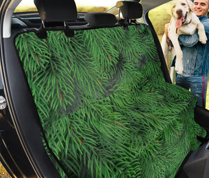 Christmas Tree Branches Print Pet Car Back Seat Cover